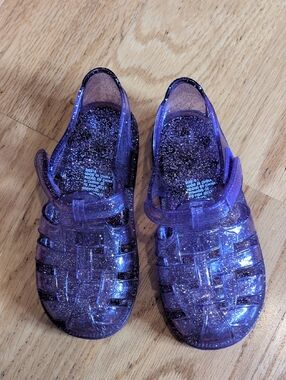 GAP Kids Purple Glitter Jelly Sandals